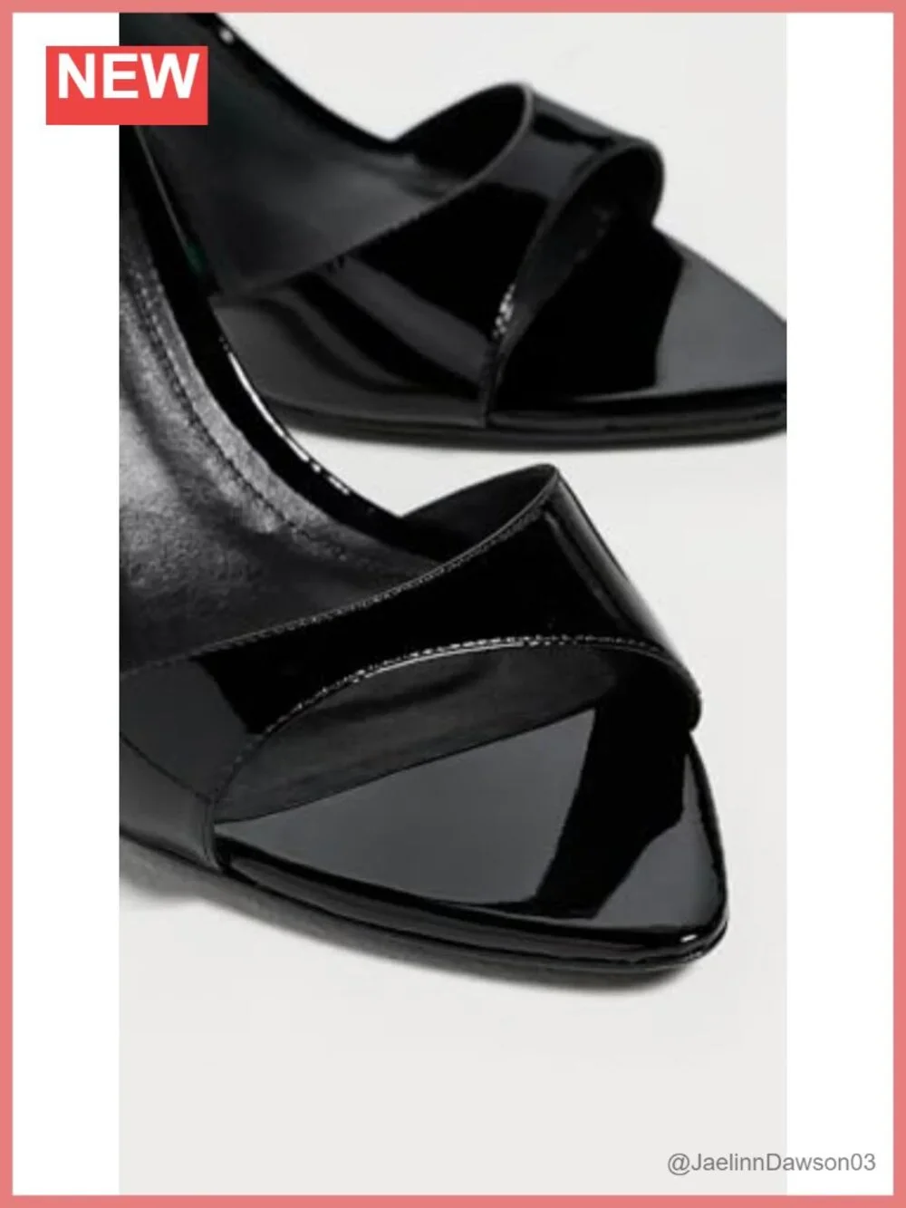 Patent Leather Heeled Mule Sandals Stiletto Slip-On Dressy Party